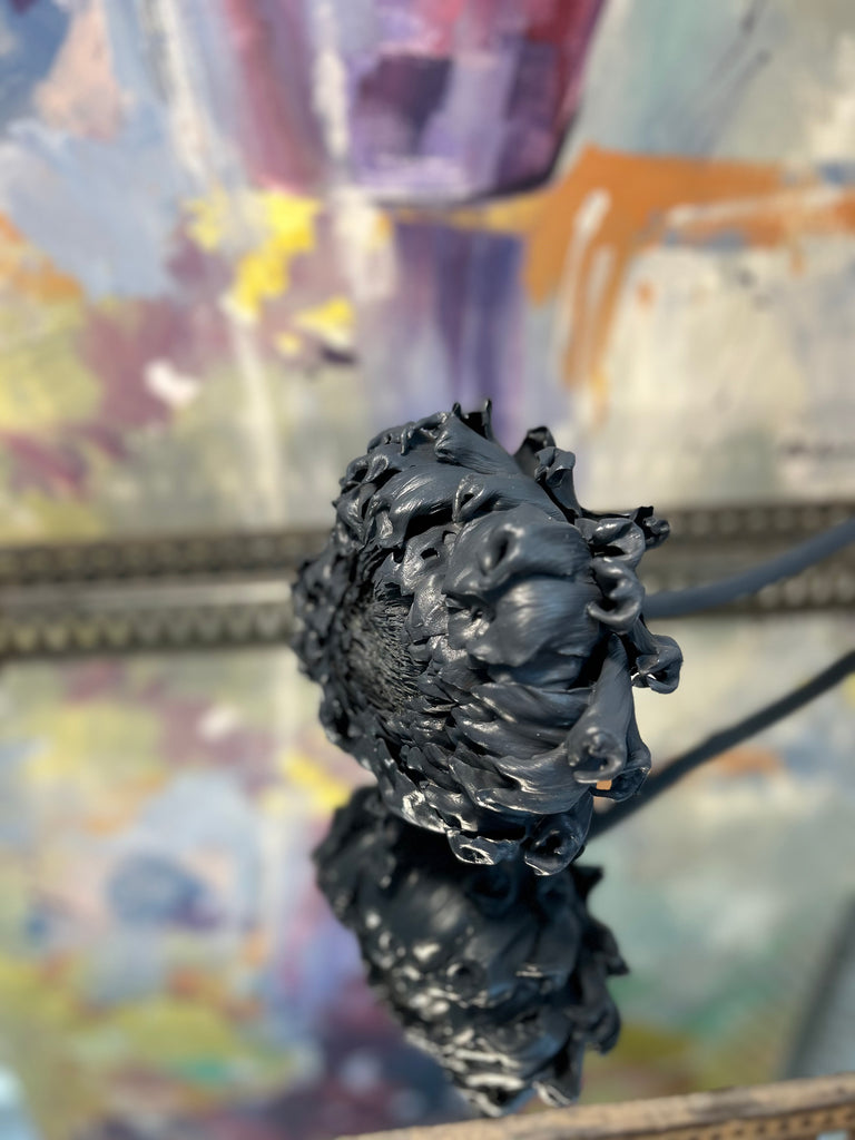 Forever Joy Artichoke Sculpture - Blue Bloom - large