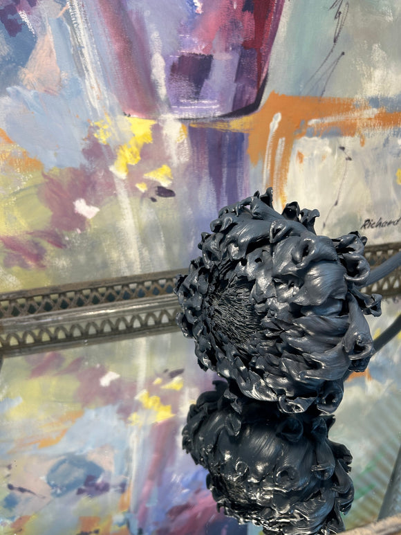 Forever Joy Artichoke Sculpture - Blue Bloom - large