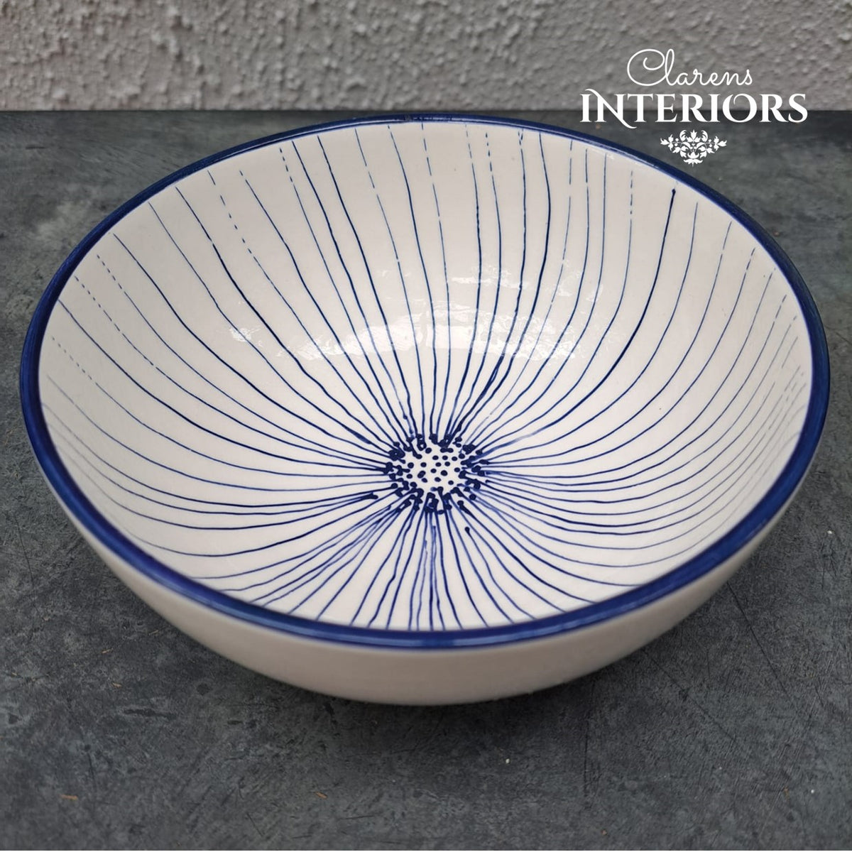 Blue Flower Dot Ceramics