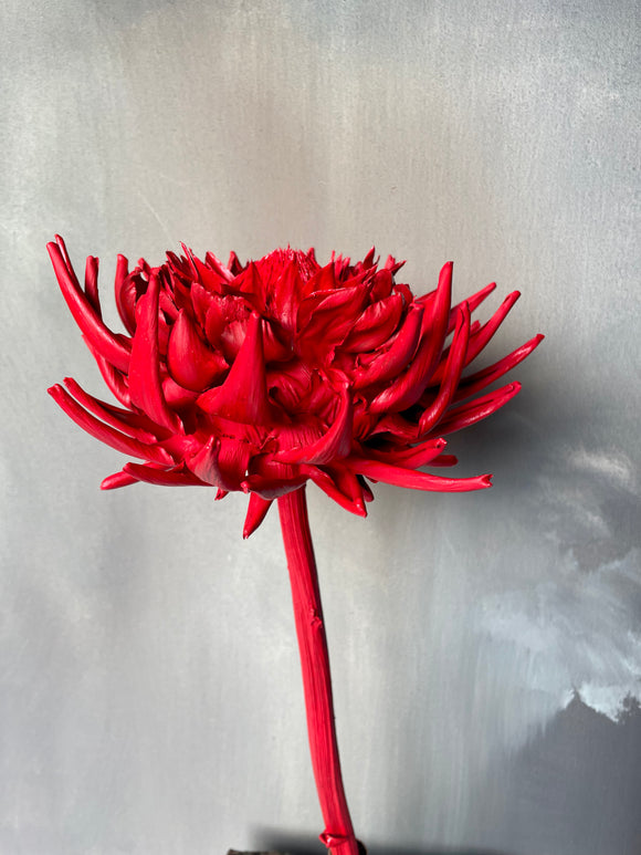 Forever Joy Artichoke Sculpture - Red Bloom - large