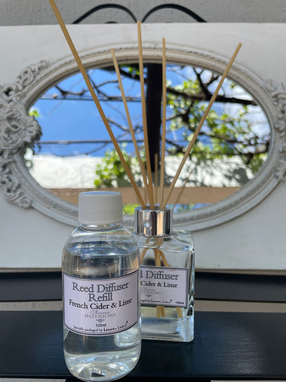 Clarens Interiors French Cider and Lime Diffuser - refill