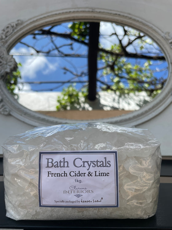 Clarens Interiors French Cider and Lime Bath Crystals 1kg Refill