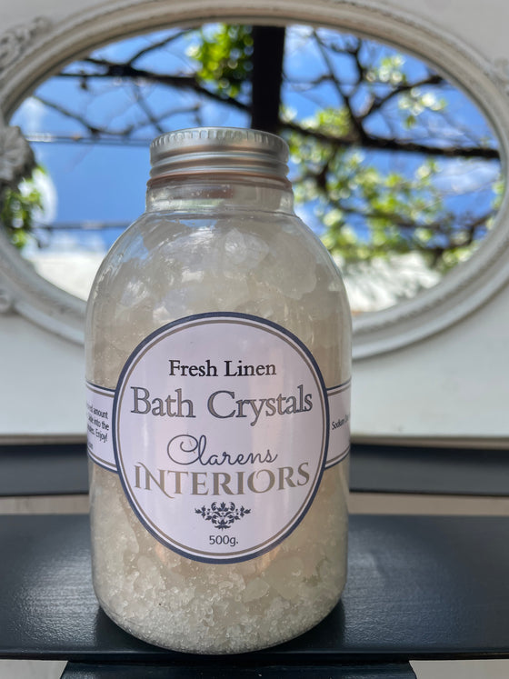 Clarens Interiors Fresh Linen Bath Crystals