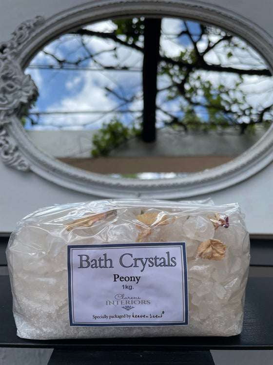 Clarens Interiors Peony Bath Crystals 1kg Refill