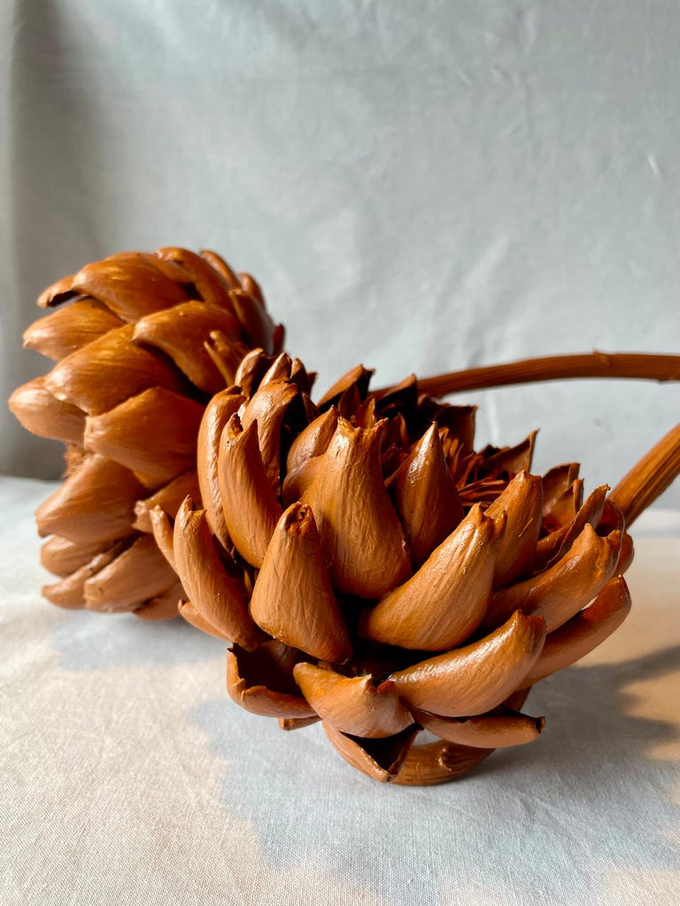 Forever Joy Artichoke Sculpture – Two stem terracotta Finish