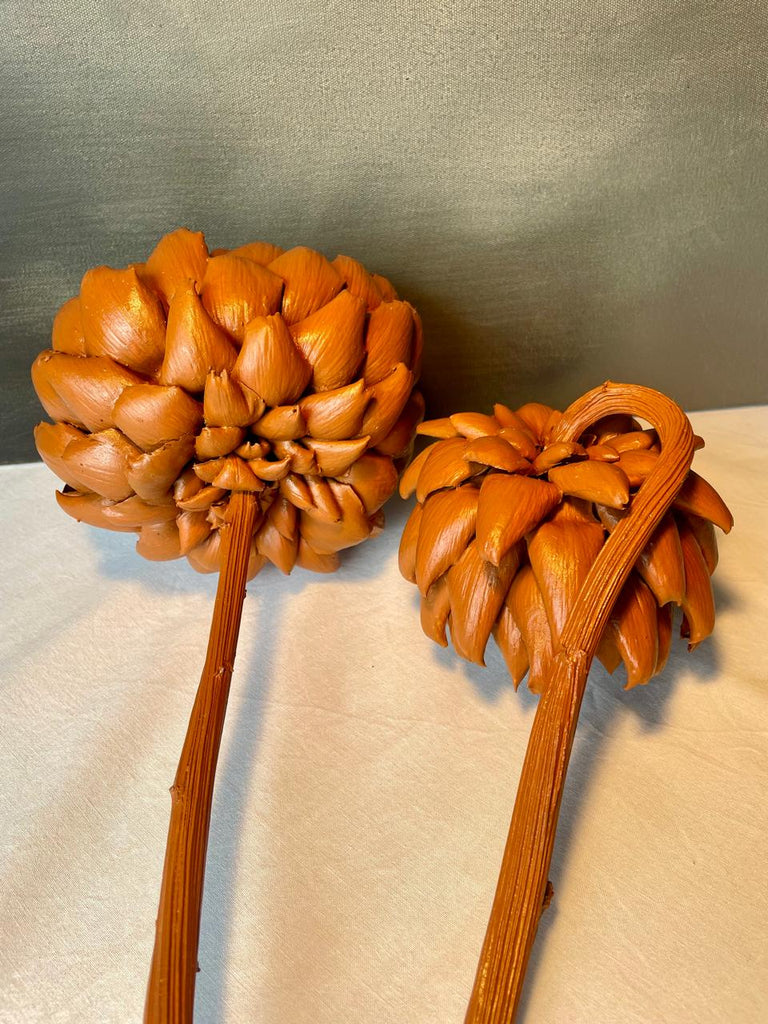 Forever Joy Artichoke Sculpture – Two stem terracotta Finish