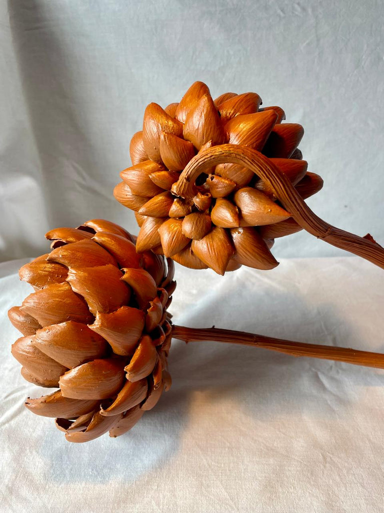 Forever Joy Artichoke Sculpture – Two stem terracotta Finish