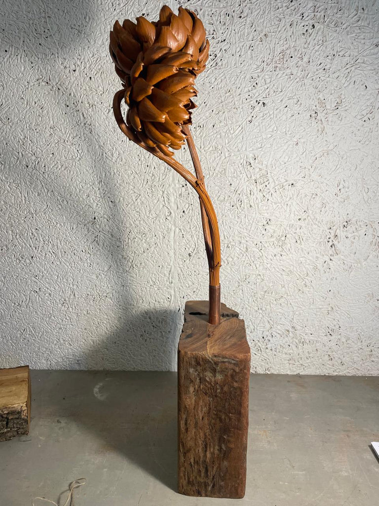 Forever Joy Artichoke Sculpture – Two stem terracotta Finish