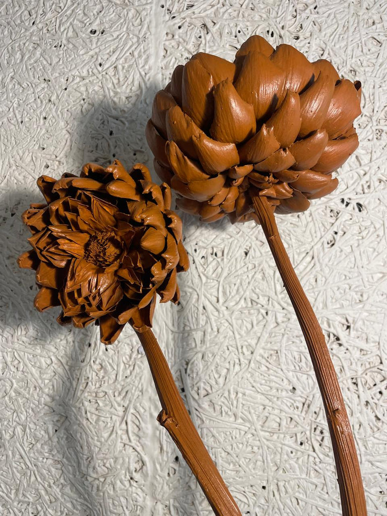 Forever Joy Artichoke Sculpture – Two stem terracotta Finish