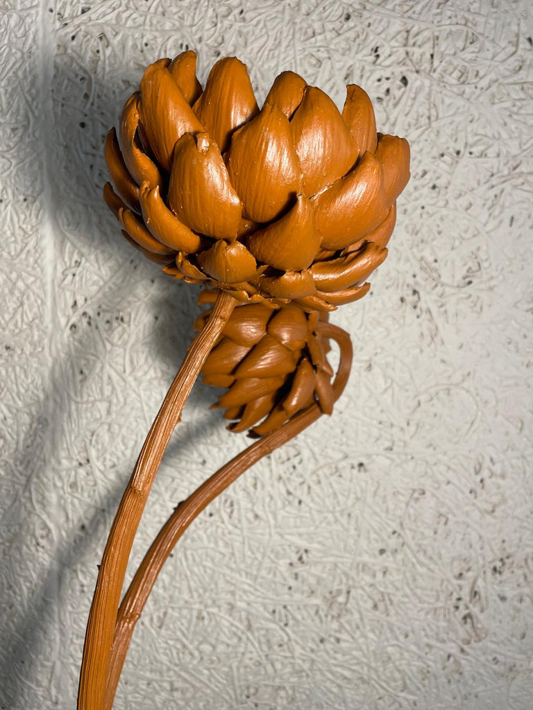Forever Joy Artichoke Sculpture – Two stem terracotta Finish