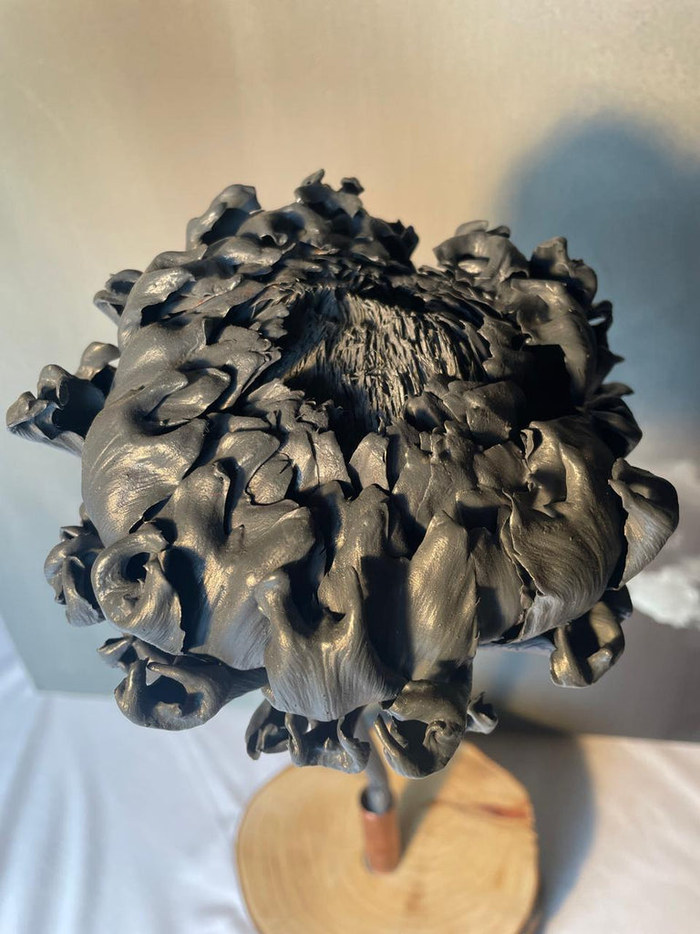 Forever Joy Artichoke Sculpture - Deep Blue Bloom - large