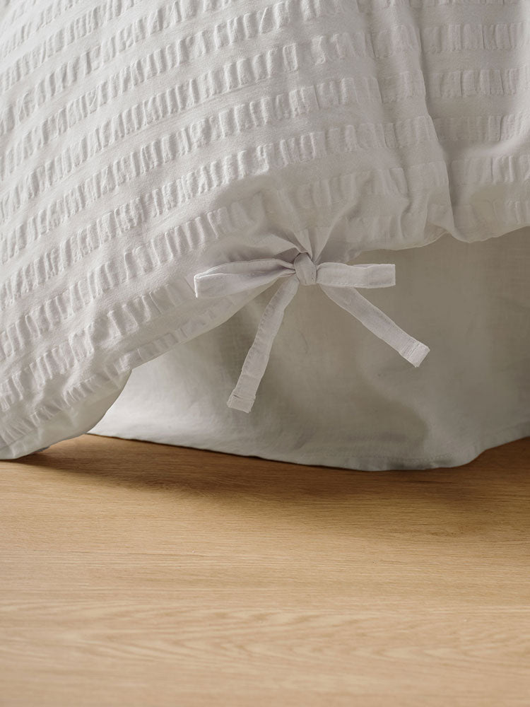 Ferrara White Duvet Cover Set