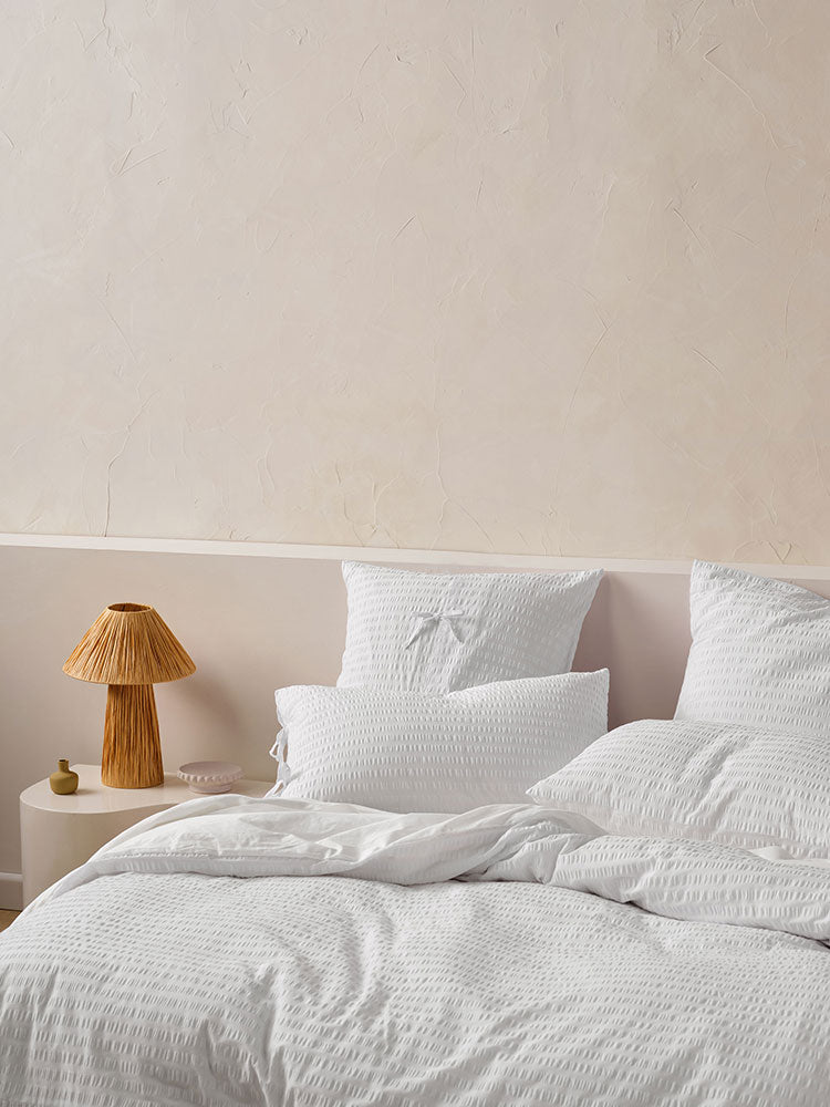 Ferrara White Duvet Cover Set