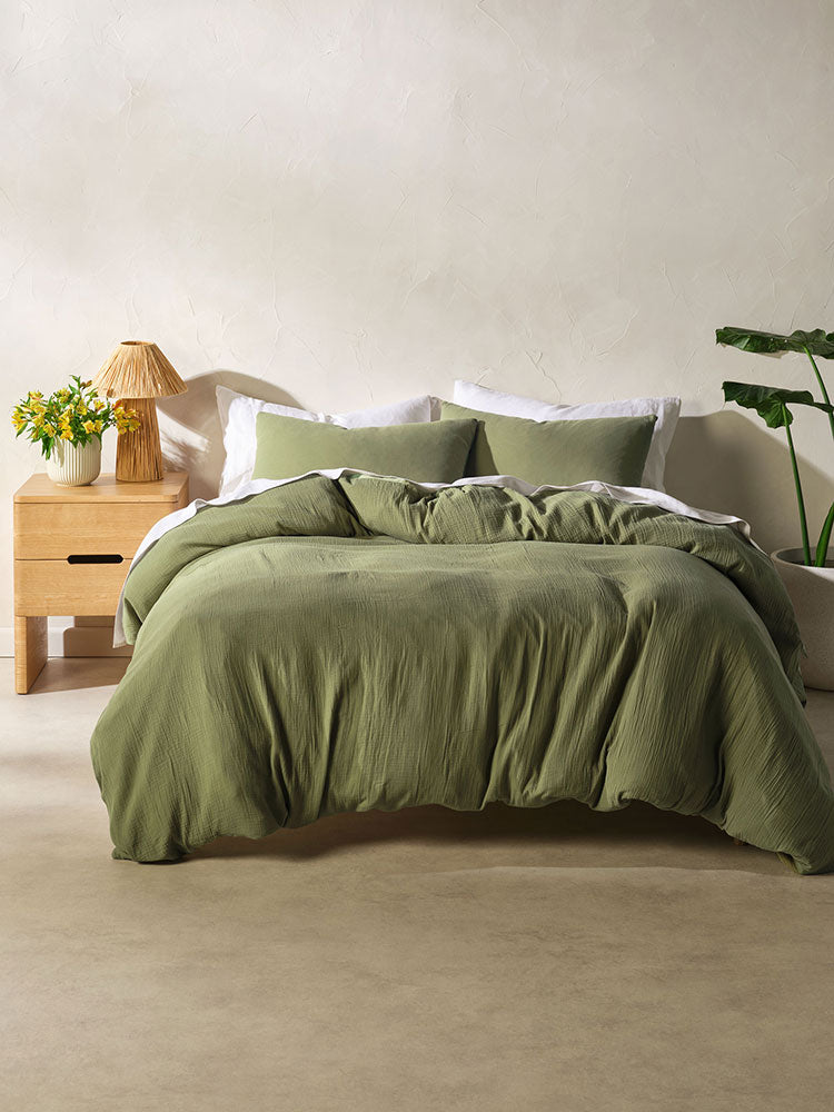 Galene Moss Duvet Cover Set