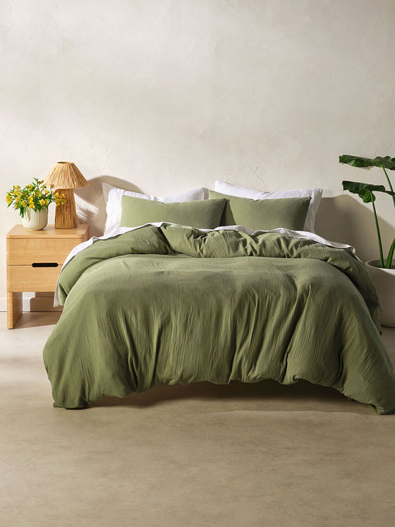 Galene Moss Duvet Cover Set