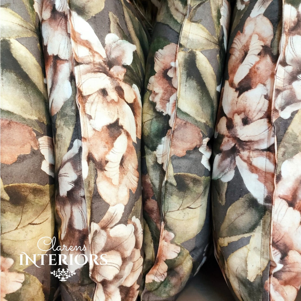Powder Flowers Antique Cushion Cover