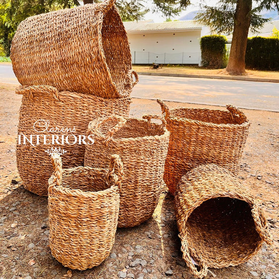 Cylinder Basket with Handles