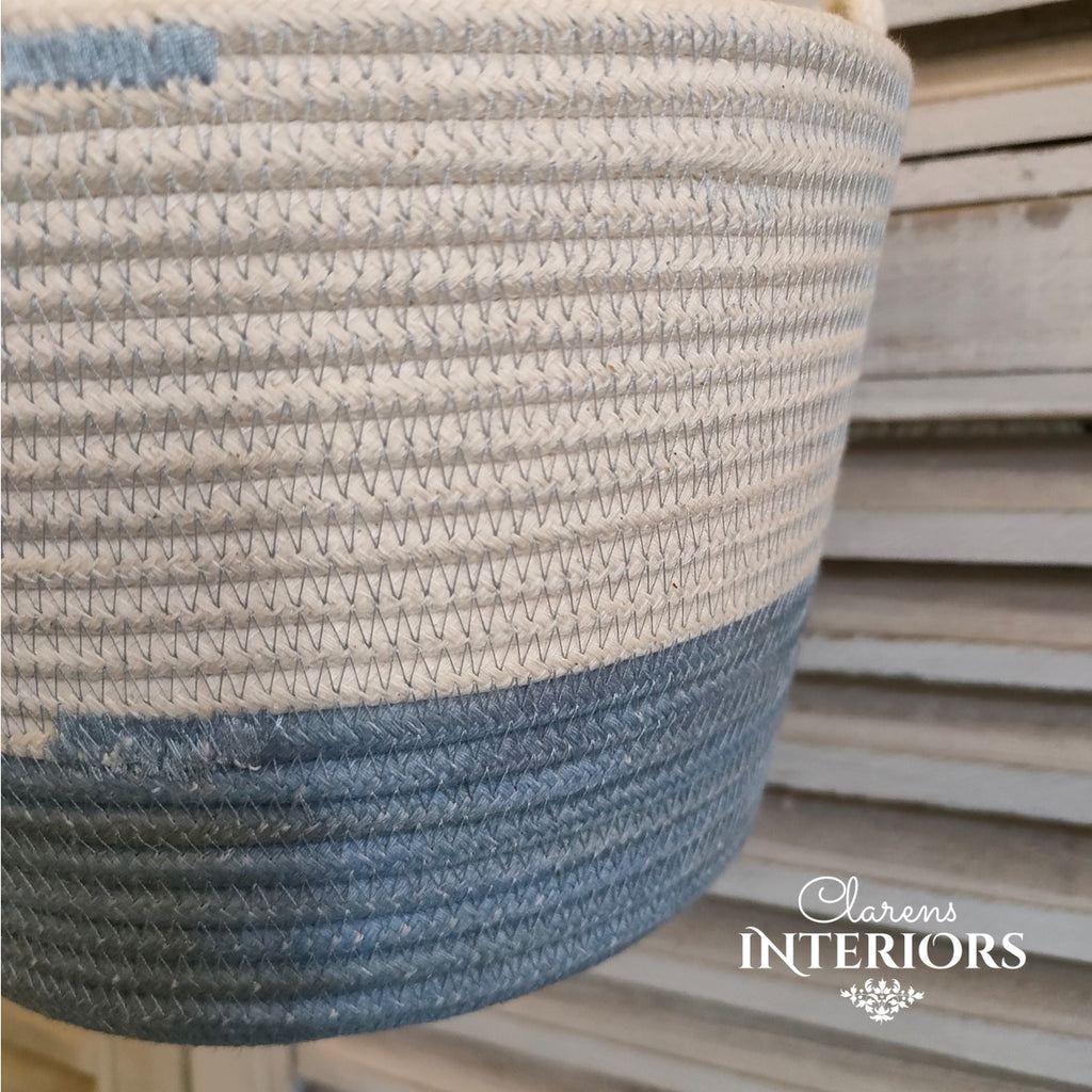 Hanging Planter - Blue Grey