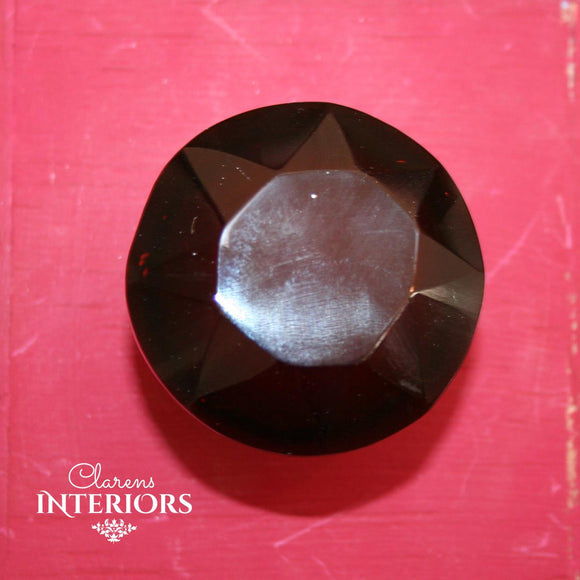 Red big crystal knob