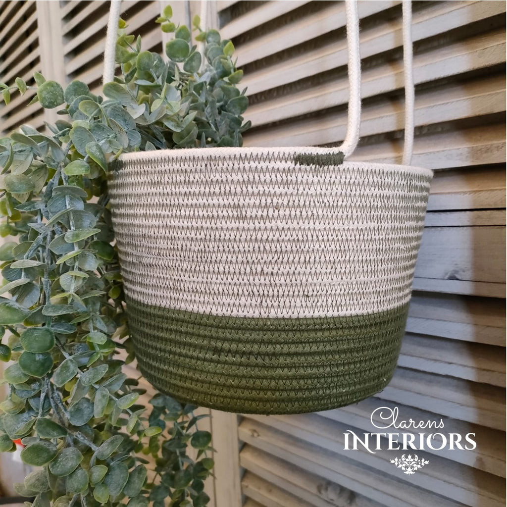 Hanging Planter - Olive