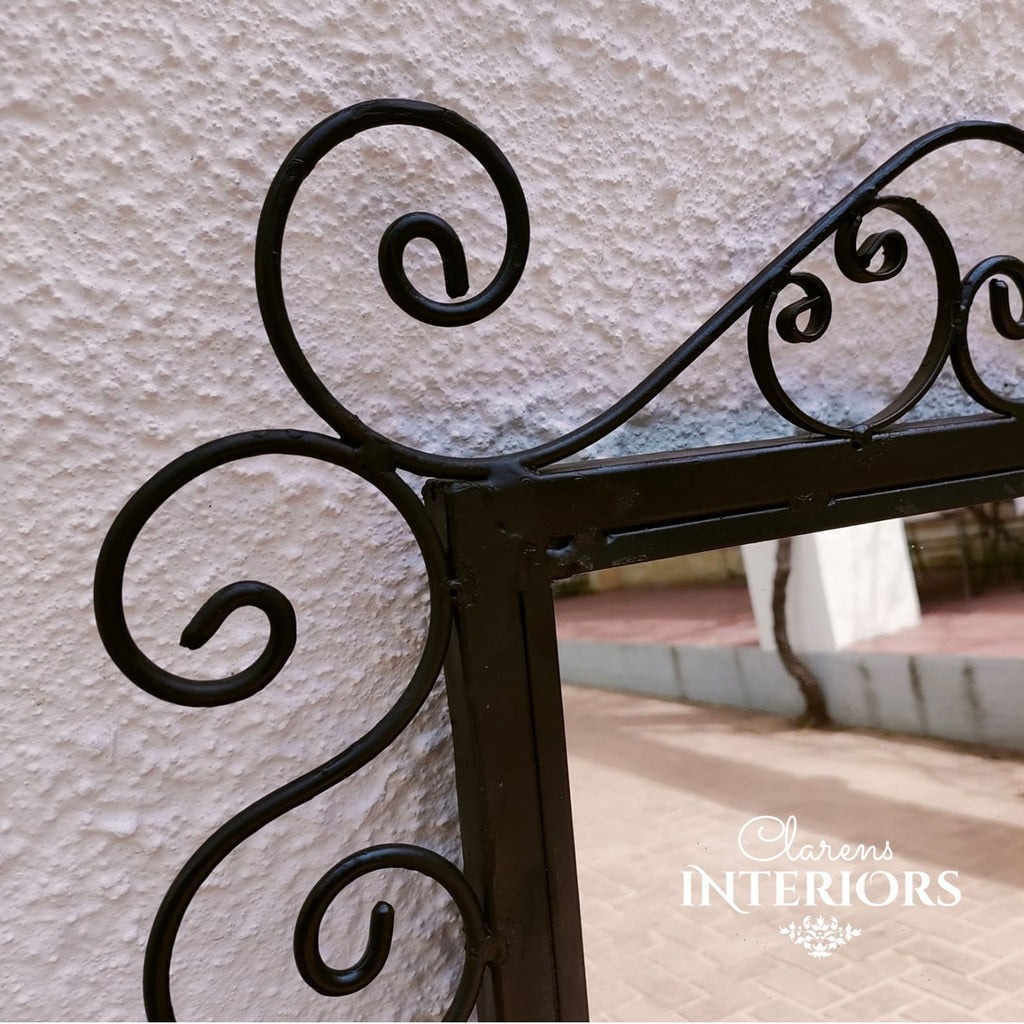 Ornate Metal Frame Mirror