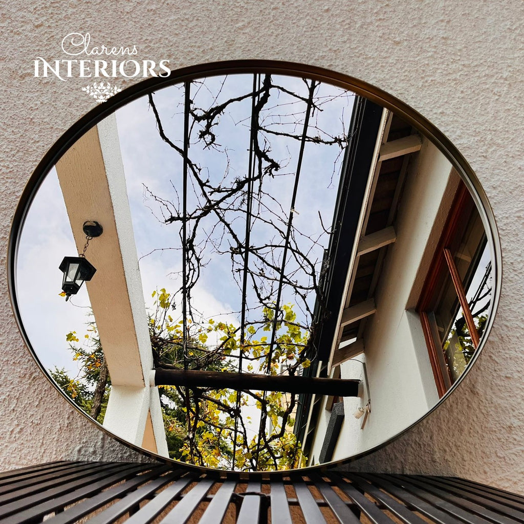 Orta Mirror Medium Antique Brass