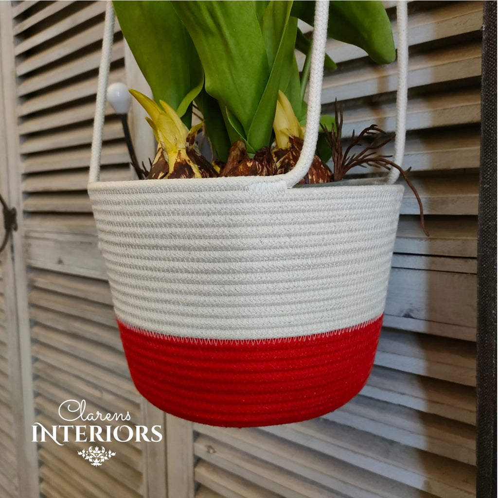 Hanging Planter- Red